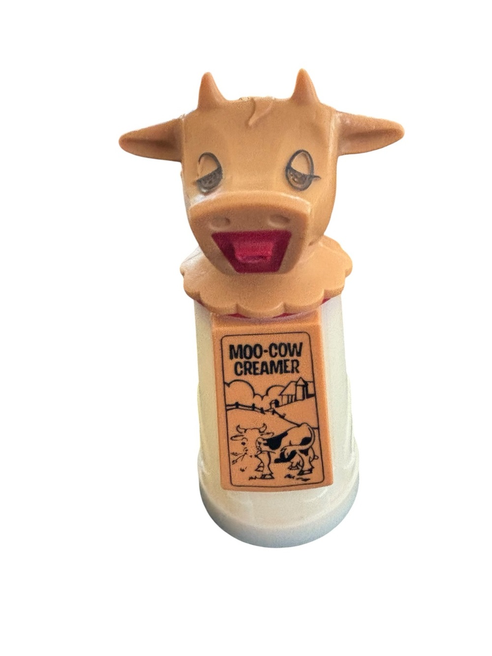 VTG 70’s Whirley Industries Plastic Moo Moo Creamer Cow Dispenser Collectible